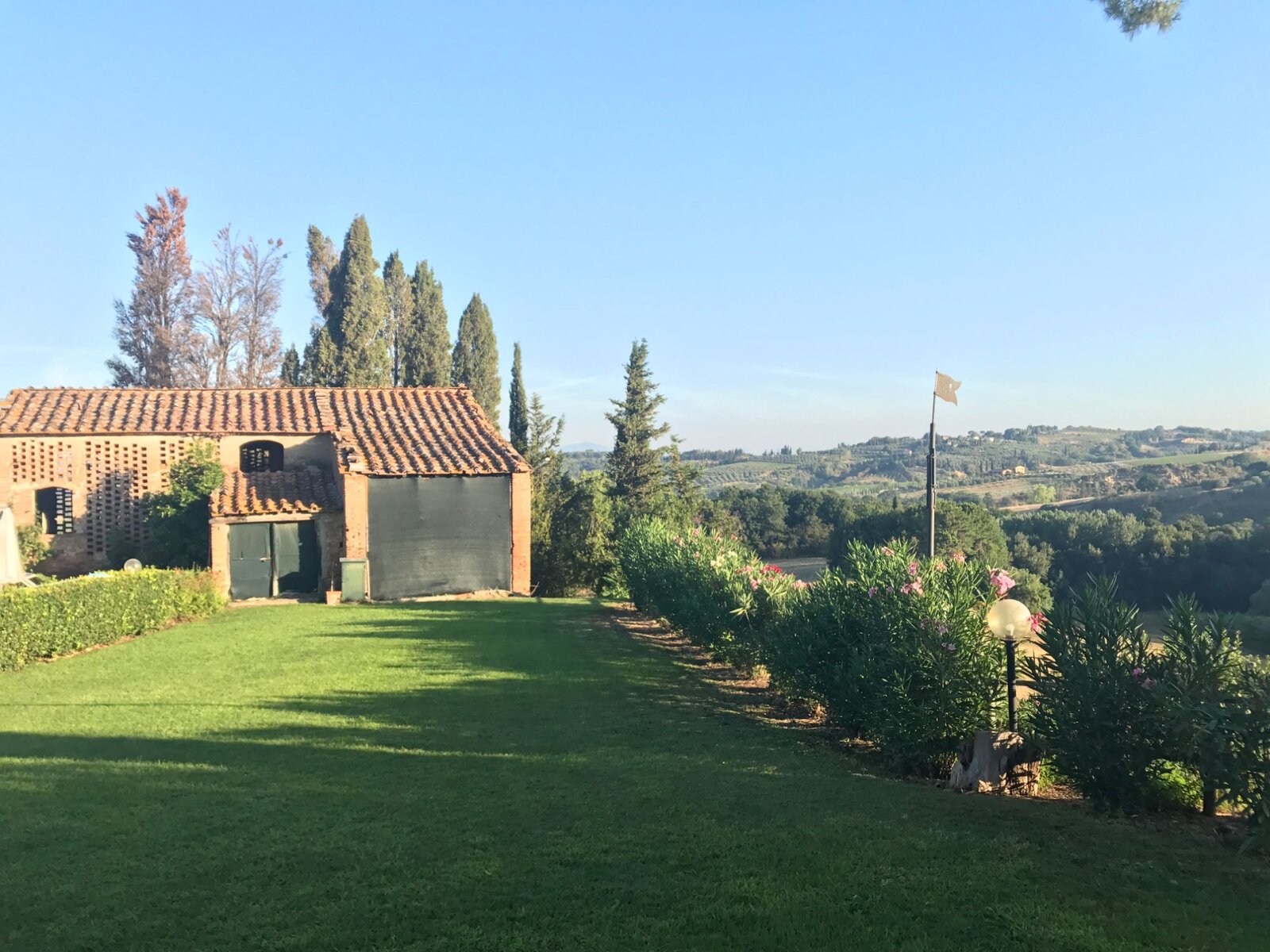 A farmhouse garden in Tuscany.